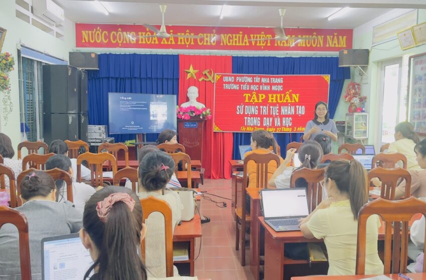  TẬP HUẤN ỨNG DỤNG TRÍ TUỆ NHÂN TẠO TRONG DẠY VÀ HỌC (Năm học 2025-2026)